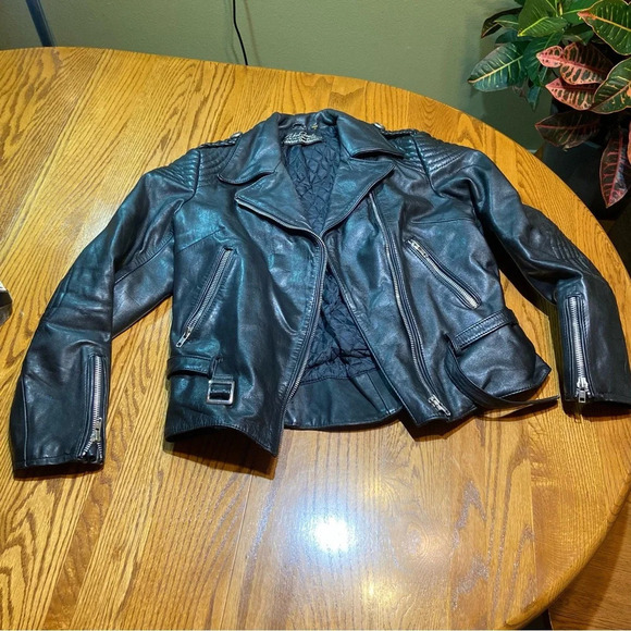 Harley Davidson Hein Gericke Vintage Size 38 Leather - Picture 1 of 7